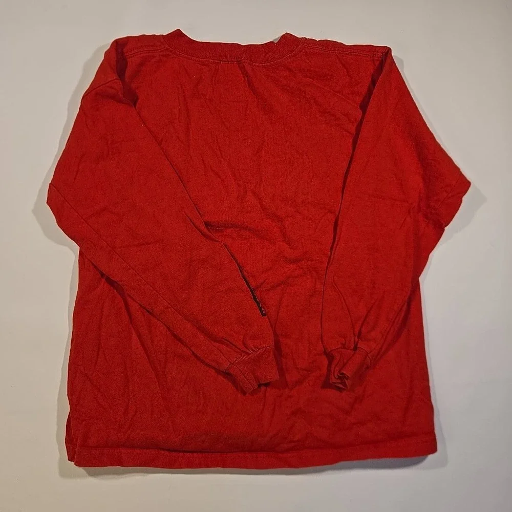 VTG Philmont Scout Ranch T-Shirt Youth M 10-12 Long Sleev Red BSA USA 2003 Delta